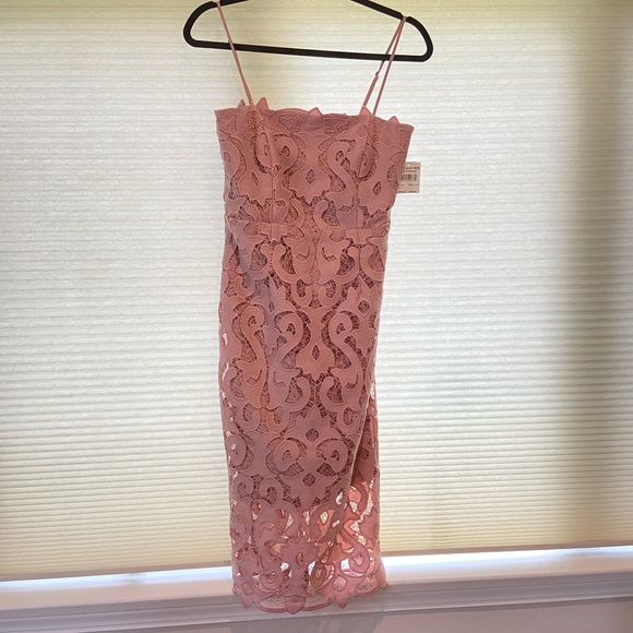 Bardot Midi Lace Dress - Picture 2 of 4